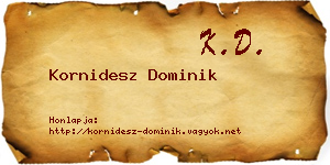 Kornidesz Dominik névjegykártya